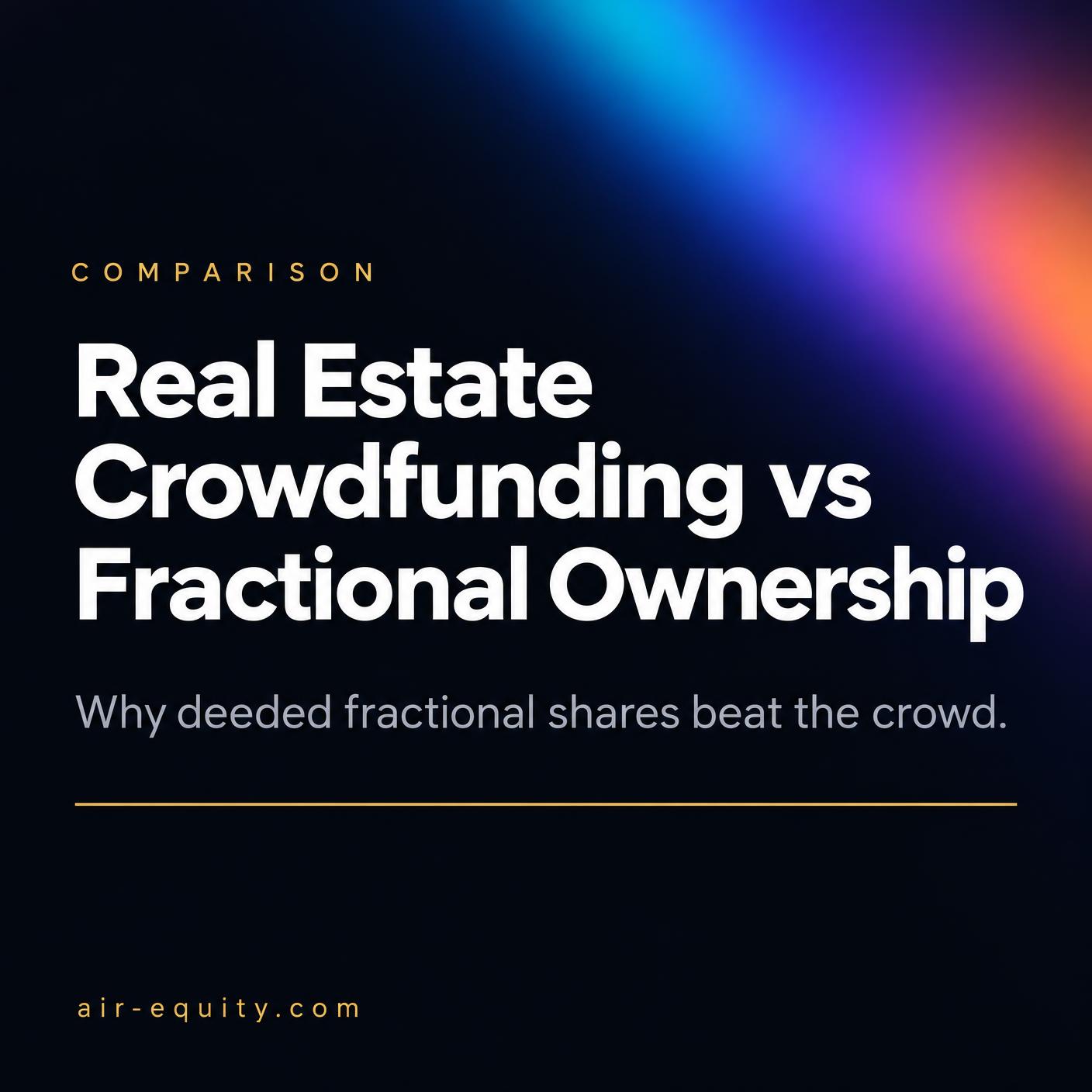 Real Estate Crowdfunding vs Fractional Ownership: What’s the Real Difference?